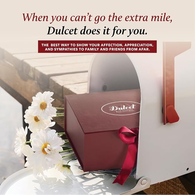 Dulcet Gift Baskets Happy Holiday Deluxe Bakery Mix of Assorted Cookies and Pastries with Decorative Teddy Bear for Women, Friend, College, Couples, Mom, Dad, Wife, Daughter, Him and Her.