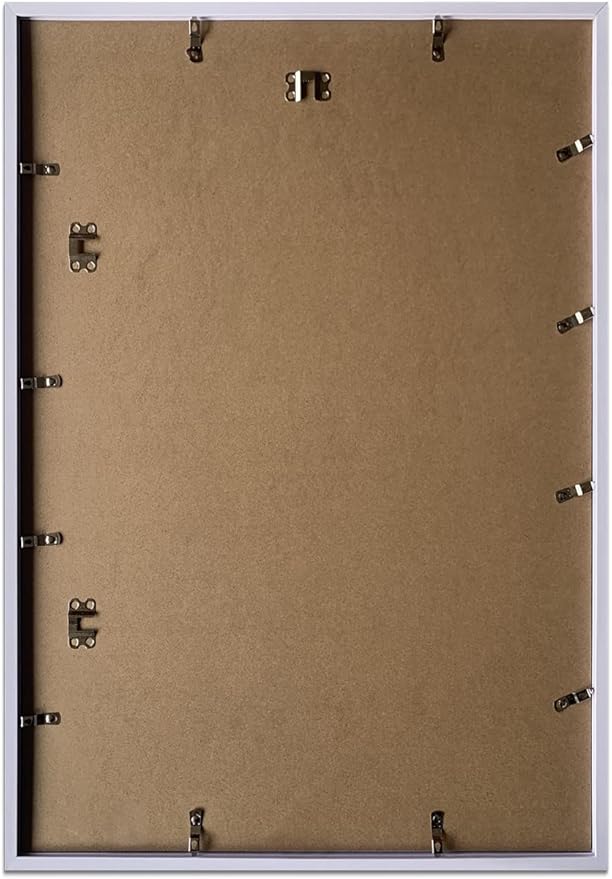Art Emotion White 16x24 Picture Frame Display 12x18 Pictures with Mat or 16x24 without Mat, Horizontal and Vertical for Wall- 4 packs.