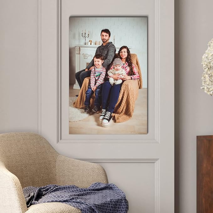 Looife Custom Canvas Prints, Personalized Wall Art with Your Photo on Canvas - 16"x32"