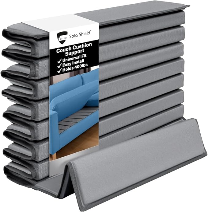 Sofa Shield Couch Support for Sagging Cushions, 20 x 78 Strong Board Inserts for Supporting Oversized Sofas, Foldable and Adjustable Replacement Stuffing Under Couches, Heavy Duty Seat Supporter