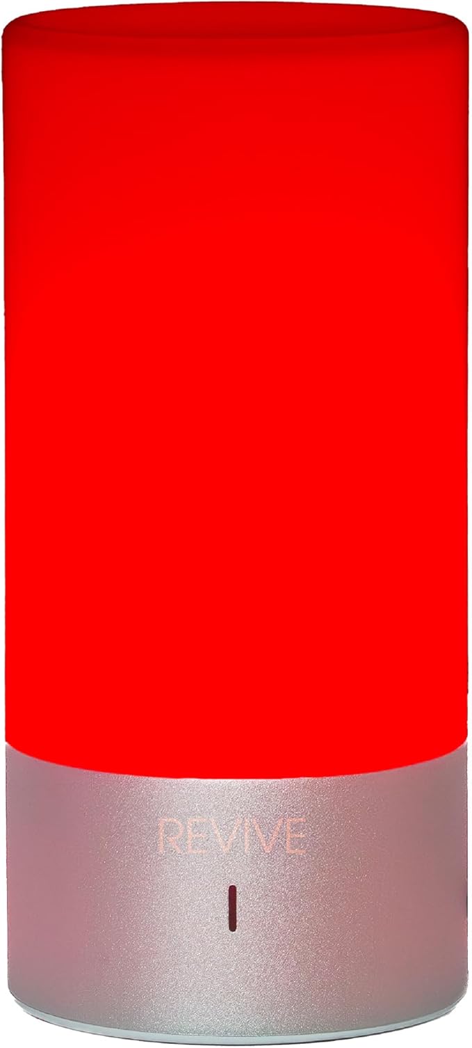 Revive - 670nm Red Light Sleep Lamp by Gamma - Melatonin Promoting Natural Sleep Aid, Bedroom & Nursery Nightlight