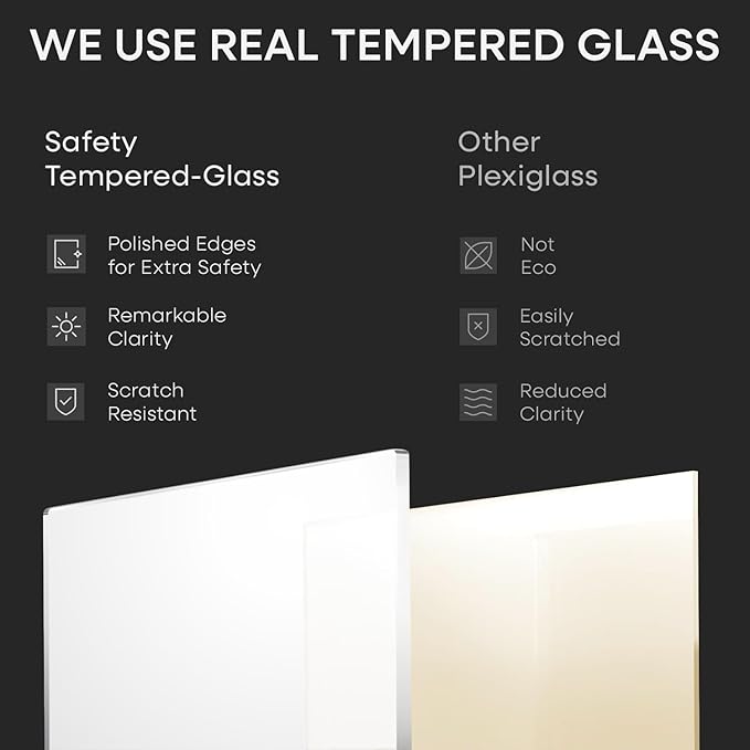 Homeforia 24x30 Poster Frame White, High End Oak 24 x 30 White Wood Picture Frames with Mat 18 x 24 for Photo, 24x30 Wooden Frame Matted to 18x24, 30x24 Large Frame, Tempered Glass, Wall Kit, Set of 1