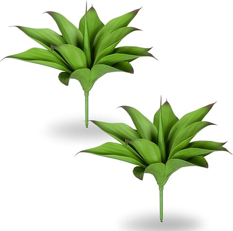 Artificial Agave Plants,Large UV Resistant Fake Agave Planters for Indoor and Outdoor Decorating Artificial Plants for Outdoors Fake Plants