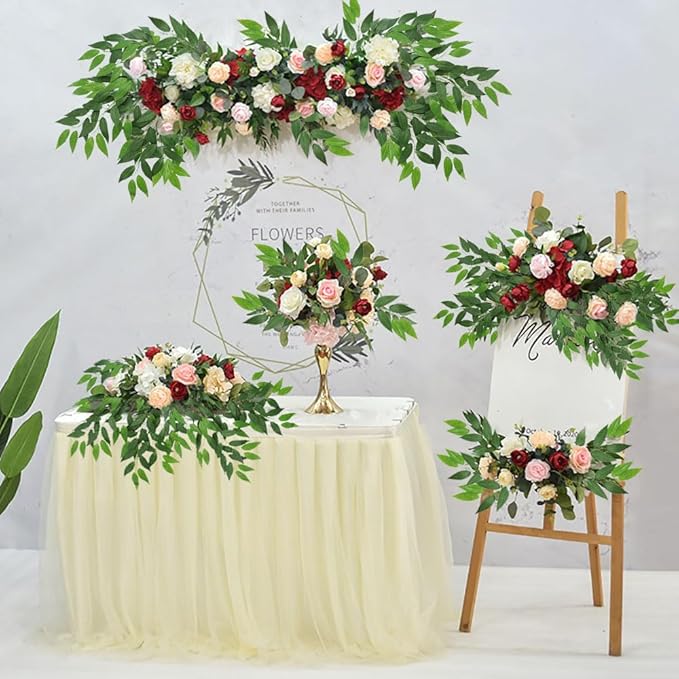 Artificial Italian Ruscus Greenery Stems, Faux Green Leaf Garland Branches Hanging Greenery Spray for Wedding Bouquet Arch Table Centerpiece Home Decor (Green-10 Pack)