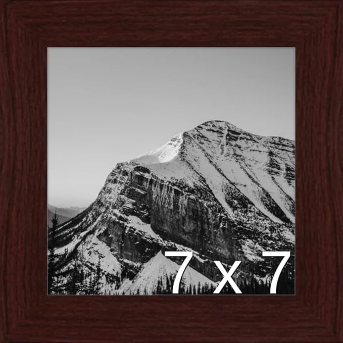 Frame It Easy 7 x 7 Merlot Wood Frame (Derby)