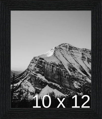 Frame It Easy 10 x 12 Black Grain Wood Frame (Derby)
