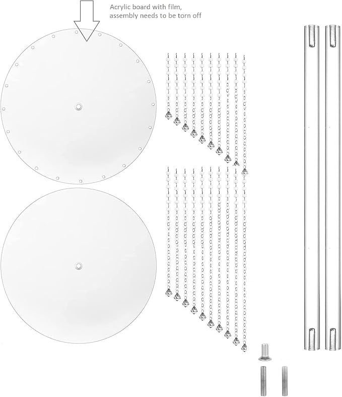 10 Pcs 31.5" Clear Acrylic Tall Flower Vases - Cylinder Pedestal Stands for The Table Centerpieces for Parties, Chandelier Crystals Decorative Flower Stand, Wedding, Celebration, Home Decoration