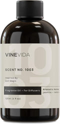 VINEVIDA [4 Fl Oz] Scent NO. 1003 Inspired by 24K Magic Fragrance Oil for Cold Air Diffusers, Aromatic Notes of Lemon Jasmine Musk, Essential Oils for Diffuser Oil Refill & Air Freshener Room Spray