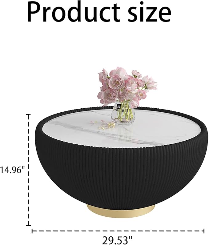 Round Coffee Table Set of 2, 2 Piece Luxury Cup Shape Leather End Tables Living Room Sets, Modern Circle Bedroom Side Tables Set of 2 with PU Leather Sofa Sets for Living Room Bedroom