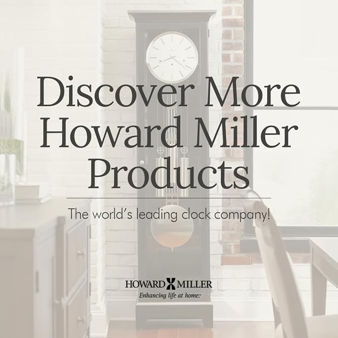 Howard Miller Virgo Wall Clock - Round Analog Clock, Battery Operated with Quartz Movement, Sturdy Metal Frame, Modern Display, Easy-to-Read Numerals - Ideal for Kitchen, Bedroom, & Living Room Decor