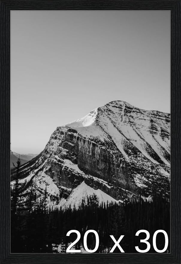 Frame It Easy 20 x 30 Black Grain Wood Frame (Derby)