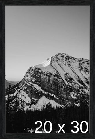 Frame It Easy 20 x 30 Black Grain Wood Frame (Derby)