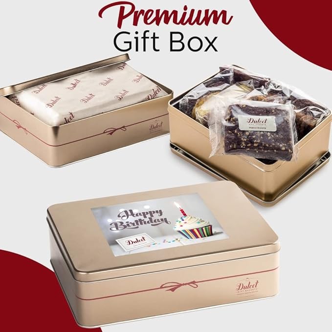 Happy Birthday Gift Baskets, Gourmet Birthday Food Gifts For Men, women, Girls, Boys, Friends, Family, Kids, Him or Her Food Gifts By Dulcet Gift Baskets