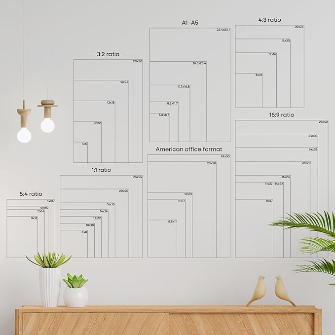 Homeforia A5 Picture Frame Bronze, High End Metal 5.8 x 8.3 Frame Matted to 4.1 x 5.8 Photo, A5 Frame with Mat A6 Art, 5.8x8.3 Poster Frames, 8.3x5.8 Display Frames, Tempered Glass, Wall Kit, Set of 1