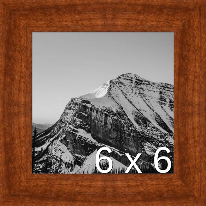 Frame It Easy 6 x 6 Russet Wood Frame (Derby)