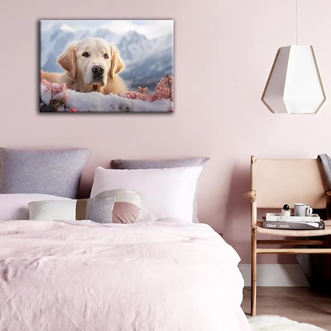 Looife Custom Canvas Prints, Custom Canvas Painting Personalized Wall Art with Your Photo on Canvas - 18"x12"