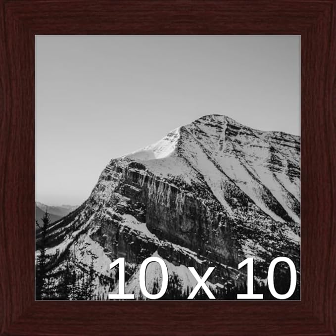 Frame It Easy 10 x 10 Merlot Wood Frame (Derby)