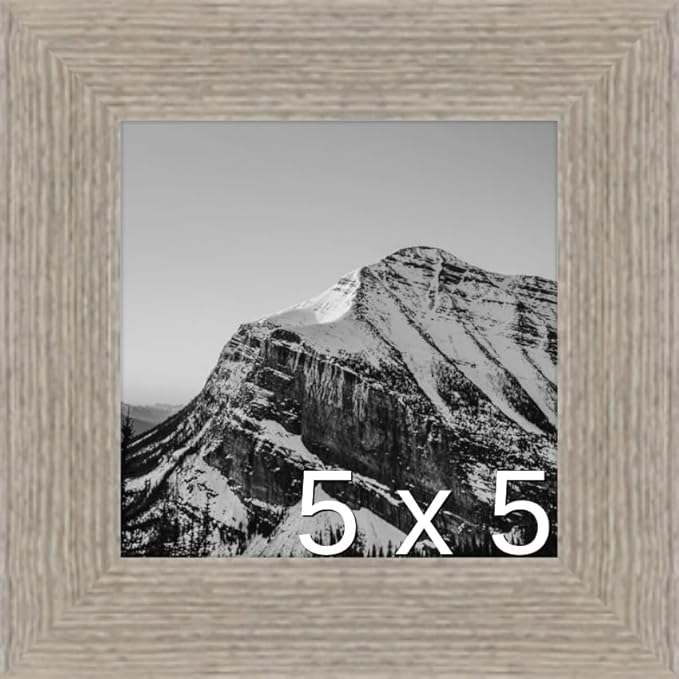Frame It Easy 5 x 5 Rustic Gray Wood Frame (Derby)