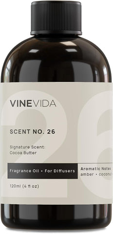 VINEVIDA [4 Fl Oz] Cocoa Butter Fragrance Oil for Cold Air Diffusers