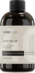 VINEVIDA [4 Fl Oz] Gingerbread Fragrance Oil for Cold Air Diffusers, Essential Oils for Diffuser Oil Refill & Air Freshener Room Spray