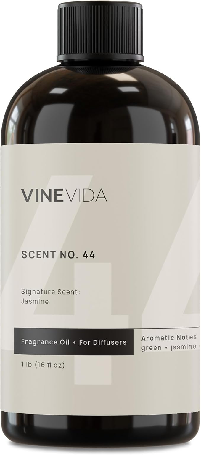 VINEVIDA [16 Fl Oz] Jasmine Fragrance Oil for Cold Air Diffusers, Essential Oils for Diffuser Oil Refill & Air Freshener Room Spray