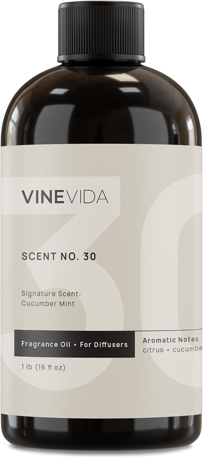 VINEVIDA [16 Fl Oz] Cucumber Mint Fragrance Oil for Cold Air Diffusers, Essential Oils for Diffuser Oil Refill & Air Freshener Room Spray