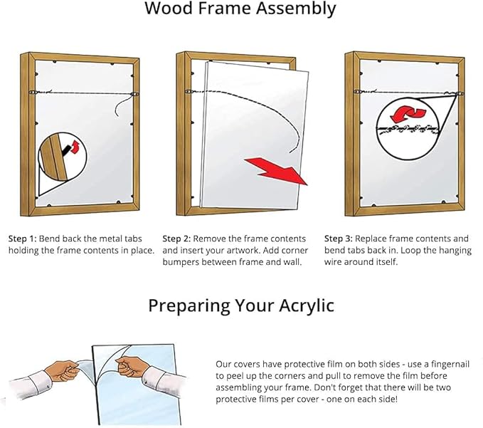 Frame It Easy 5 x 5 Black Wood Frame (Derby)