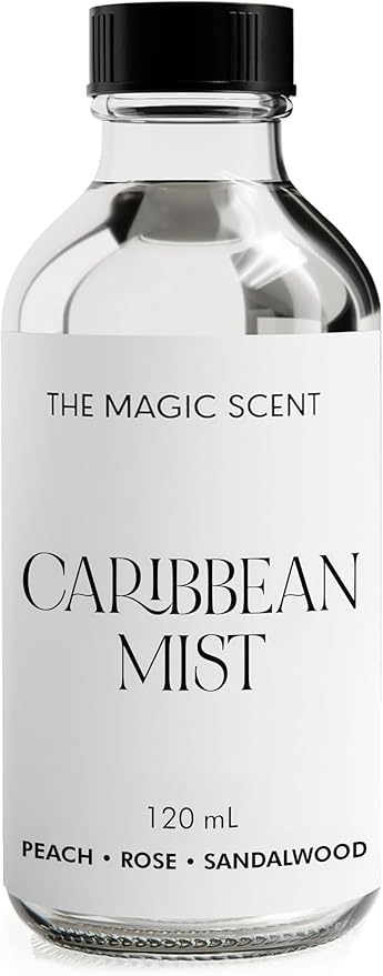Carribean Mist Diffuser Oil - Hotel & Home Luxury Scents - Diffuser Oil Scents for Home Designed for Use in All Diffusers - 4 fl oz, 120 mL