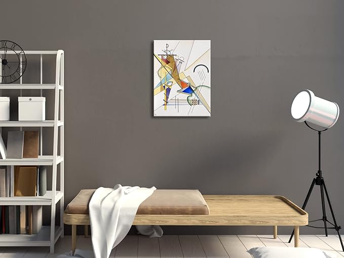 Wieco Art Canvas Prints Gewebe 1923 by Wassily Kandinsky Classic Art Reproductions Canvas Wall Art for Home Decoration