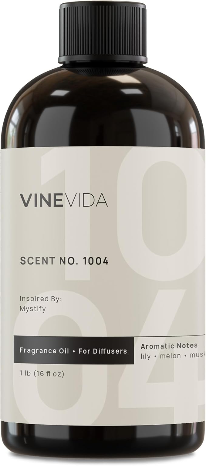 VINEVIDA [16 Fl Oz] Scent NO. 1004 Inspired by Mystify Fragrance Oil for Cold Air Diffusers, Aromatic Notes of Lily Melon Musk, Essential Oils for Diffuser Oil Refill & Air Freshener Room Spray