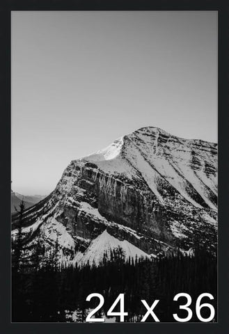 Frame It Easy 24 x 36 Black Wood Frame (Derby)