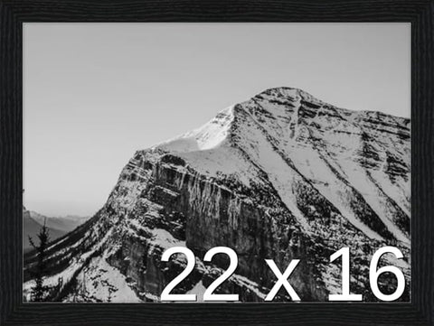 Frame It Easy 22 x 16 Black Grain Wood Frame (Derby)