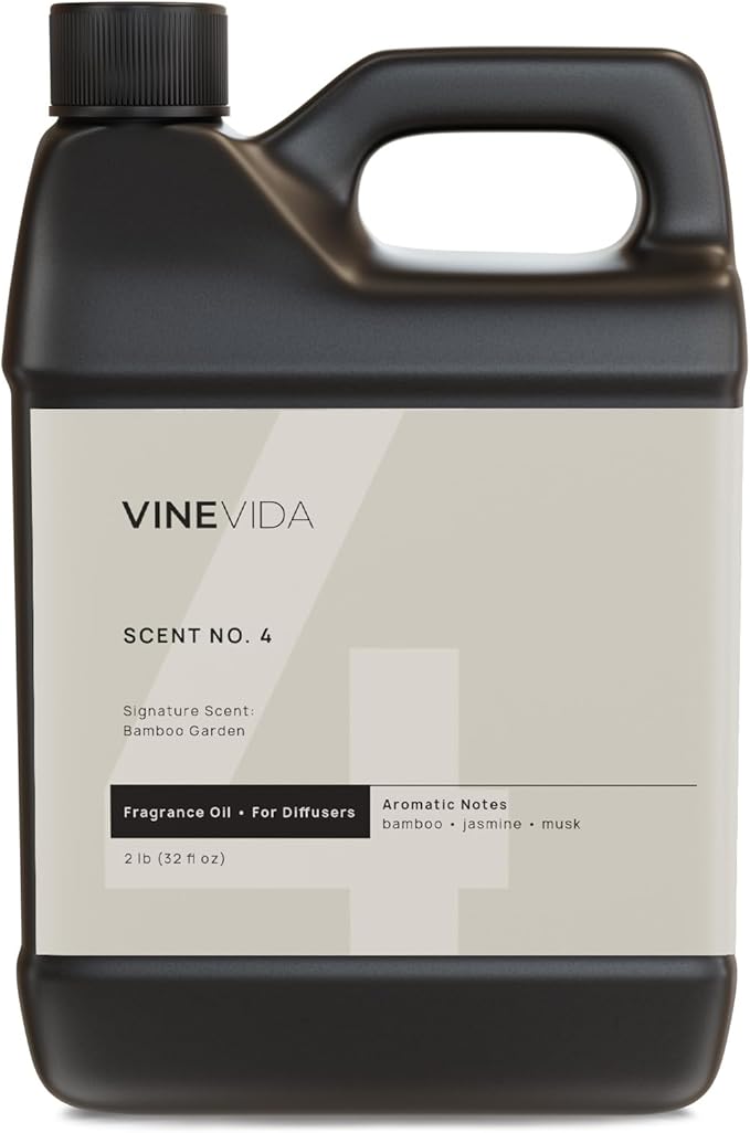 VINEVIDA [32 Fl Oz] Bamboo Garden Fragrance Oil for Cold Air Diffusers, Essential Oils for Diffuser Oil Refill & Air Freshener Room Spray