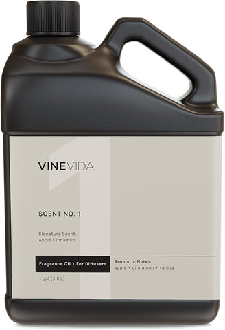 VINEVIDA [Gallon (128 Fl Oz)] Apple Cinnamon Fragrance Oil for Cold Air Diffusers, Essential Oils for Diffuser Oil Refill & Air Freshener Room Spray