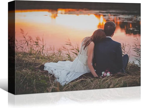 Looife Custom Canvas Prints, Personalized Wall Art with Your Photo on Canvas - 36"x24"