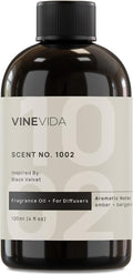 VINEVIDA [4 Fl Oz] Scent NO.1002 Inspired By Black Velvet Fragrance Oil For Cold Air Diffusers, Aromatic Notes of Amber Bergamot Rose, Essential Oils for Diffuser Oil Refill & Air Freshener Room Spray