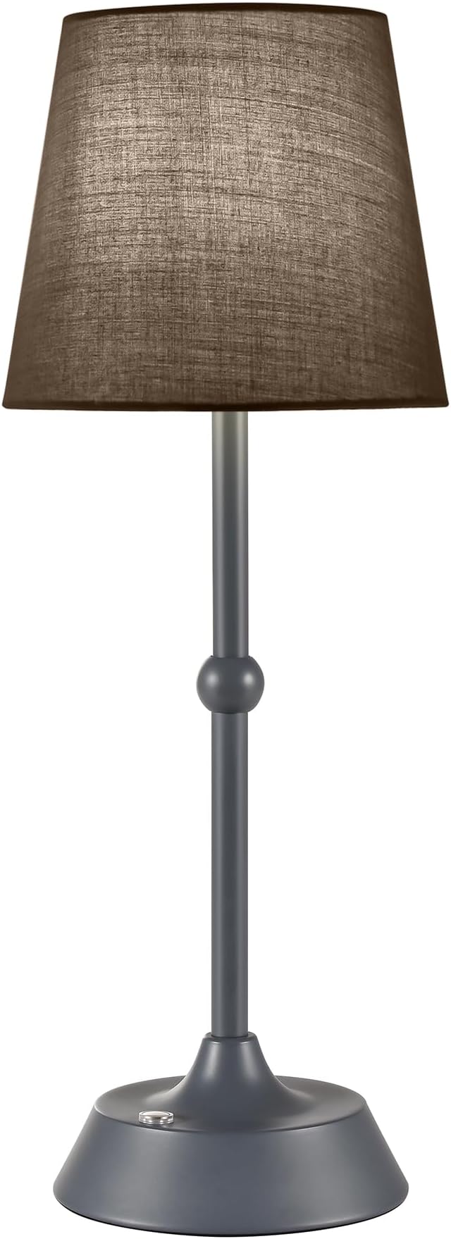 LED Cordless Table Lamp,Rechargeable 6000mA Battery Operated Portable Grey Desk Lamp,Dimmable Touch Control Table Lamp,for Restaurant/Patio/Outdoor.(LED Bulb Included)