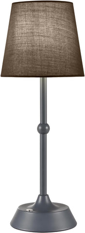 LED Cordless Table Lamp,Rechargeable 6000mA Battery Operated Portable Grey Desk Lamp,Dimmable Touch Control Table Lamp,for Restaurant/Patio/Outdoor.(LED Bulb Included)