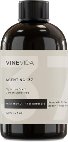 VINEVIDA [4 Fl Oz] Garden Sweet Pea Fragrance Oil for Cold Air Diffusers, Essential Oils for Diffuser Oil Refill & Air Freshener Room Spray
