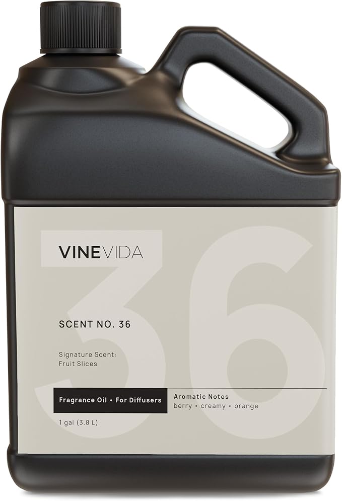 VINEVIDA [Gallon (128 Fl Oz)] Fruit Slices Fragrance Oil for Cold Air Diffusers, Essential Oils for Diffuser Oil Refill & Air Freshener Room Spray