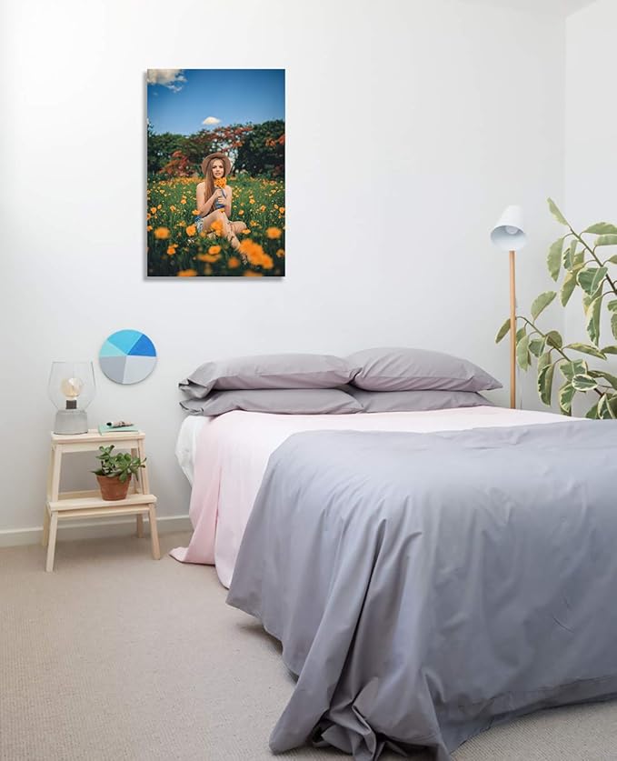 Looife Custom Canvas Wall Art from Your Photo 12x16 inch Frame Personalized Picture Prints Decor Wrapped Canvas Poster for Room Decoration Ready to Hang