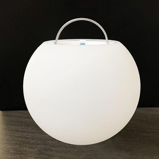 2-Pack 3-Inch Rechargeable LED Orb Lights – 16 Color Glow Spheres, 4 Modes, Waterproof Ambient Lighting Balls, Glowing Orbs for Indoor, Outdoor, Pool, Room, and Patio Decor