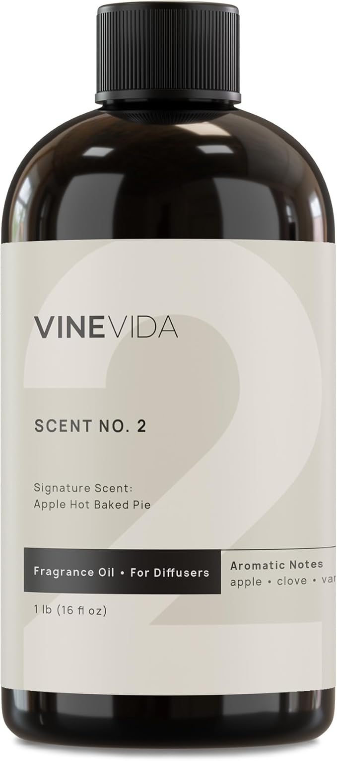 VINEVIDA [16 Fl Oz] Apple Hot Baked Pie Fragrance Oil for Cold Air Diffusers, Essential Oils for Diffuser Oil Refill & Air Freshener Room Spray