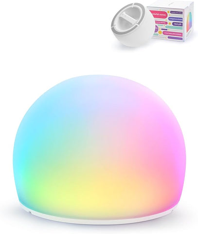 Night Light for Kids, Soft Egg Light with 13 Colors Changing Mode, Ball Mood Lighting for Bedroom, Auto-dim in 30 Minutes, Adjustable Brightness Globe Lamp Ambient Lighting