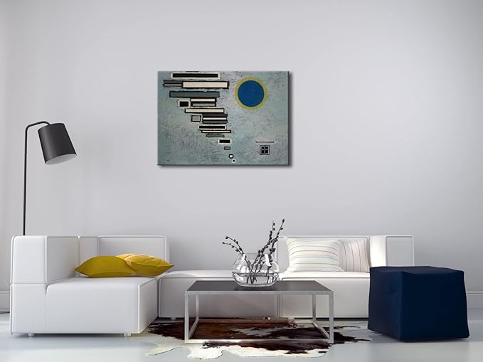 Wieco Art Canvas Wall Art Wassily Kandinsky Unequal 1932 Picture Print of Abstract Famous Paintings Canvas Prints for Living Room Home Decor Wall Decorations