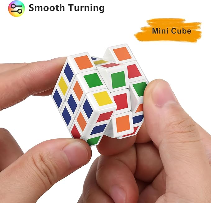 32 Pack Mini Cube Puzzle Party Favors for Kids, 1.18in 3x3x3 Magic Cube Toy for Student School Rewards Classroom Prize Goodie Bag Stuffers, Gift for Birthday Valentines Easter Christmas