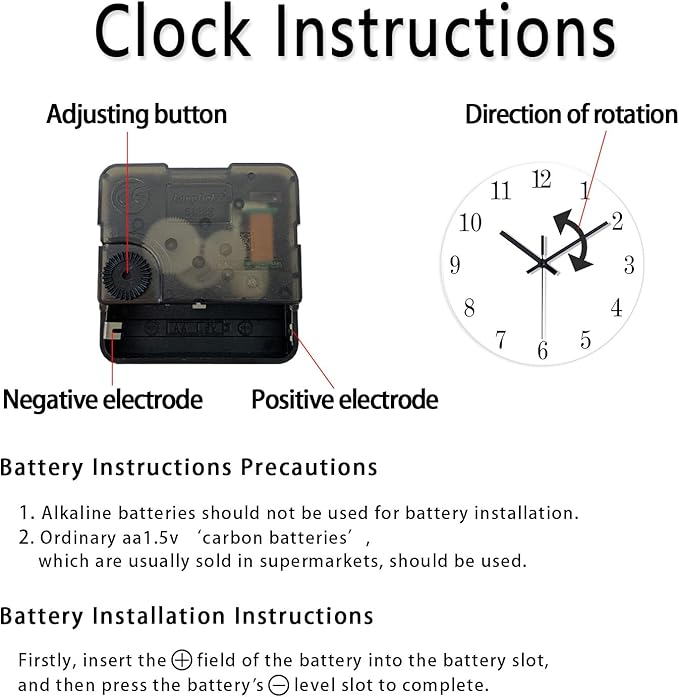 XNM Polar Light Wall Clocks Battery Operated 14 Inch Glass Iceberg Clock Silent Round Turquoise Wall Clock for Kitchen
