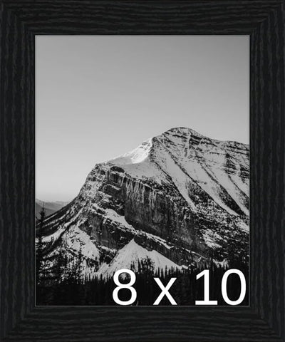 Frame It Easy 8 x 10 Black Grain Wood Frame (Derby)