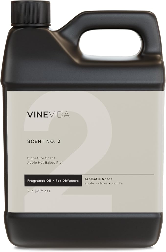 VINEVIDA [32 Fl Oz] Apple Hot Baked Pie Fragrance Oil for Cold Air Diffusers, Essential Oils for Diffuser Oil Refill & Air Freshener Room Spray
