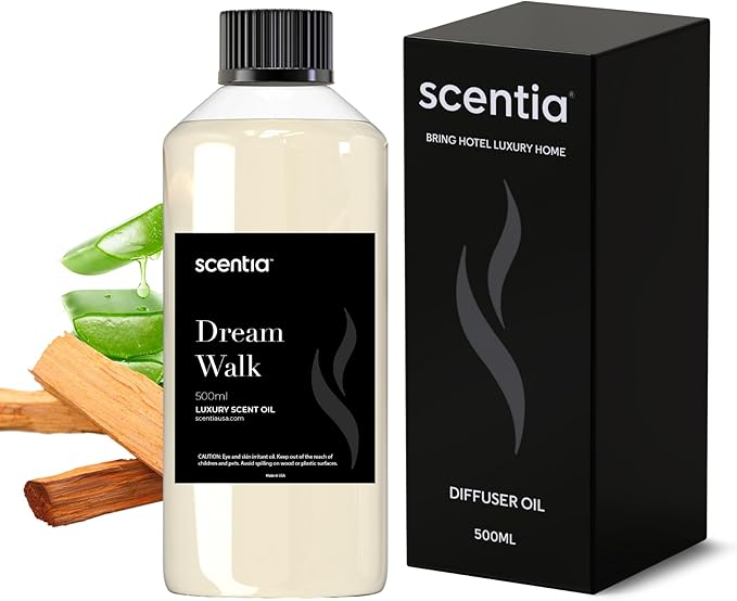 Hotel Diffuser Oil Inspired by The Westin Hotel Scent - 500 ml 16.9 fl oz - Essential Oil Blend for Diffuser Refill,White Tea Oil for Aromatherapy Diffusers and Humidifiers - Dream Walk